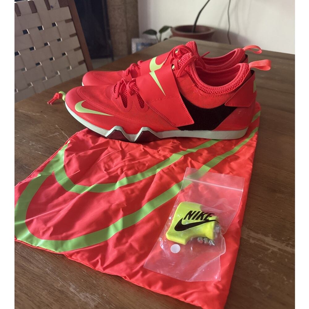Nike Zoom Pole Vault Elite Track Shoes Crimson FZ9649-600 Mens Size 13 New
